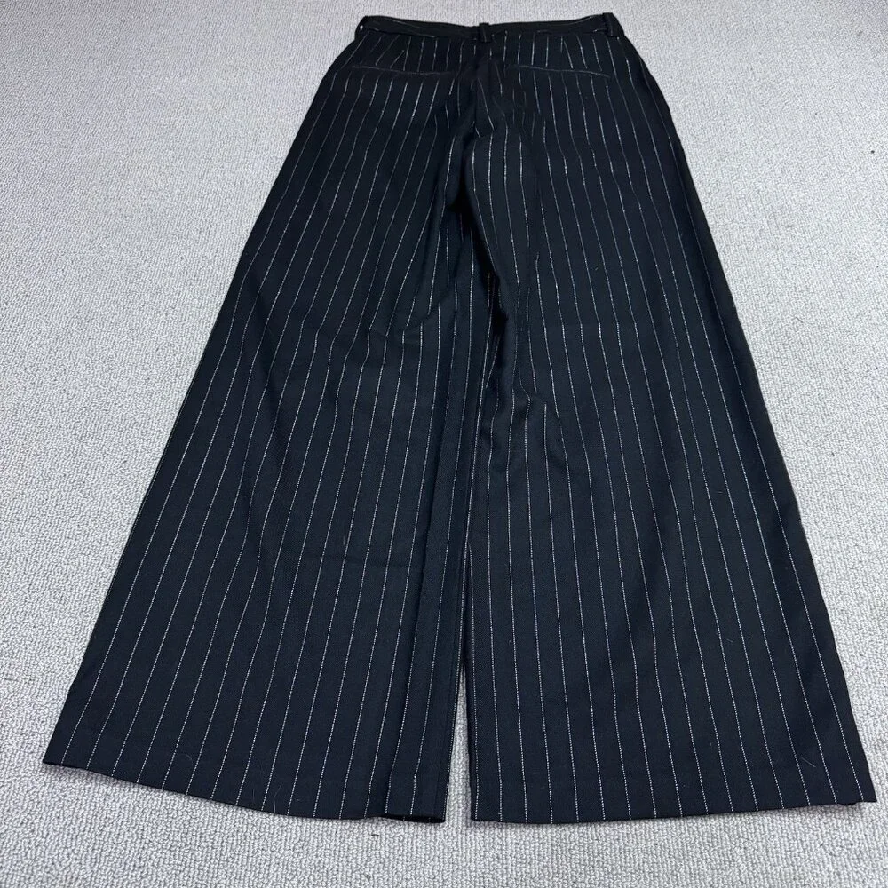 Gap Pants Black Pinstripe Pockets Women’s Size 4 Petite - Picture 9 of 12